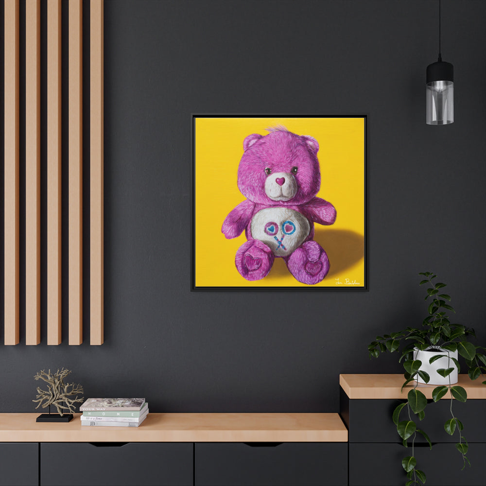 Pink Care Bear (Print on Canvas)