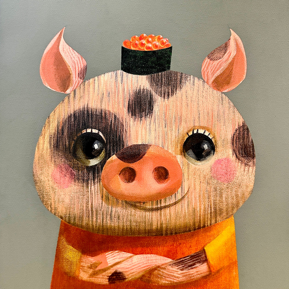 
                      
                        Pig and Salmon roe by Akio Harada by Akio Harada - Signature Fine Art
                      
                    