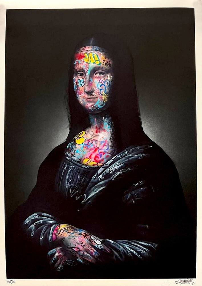 
                      
                        Mona Lisa Graffiti (Print) by Onemizer
                      
                    