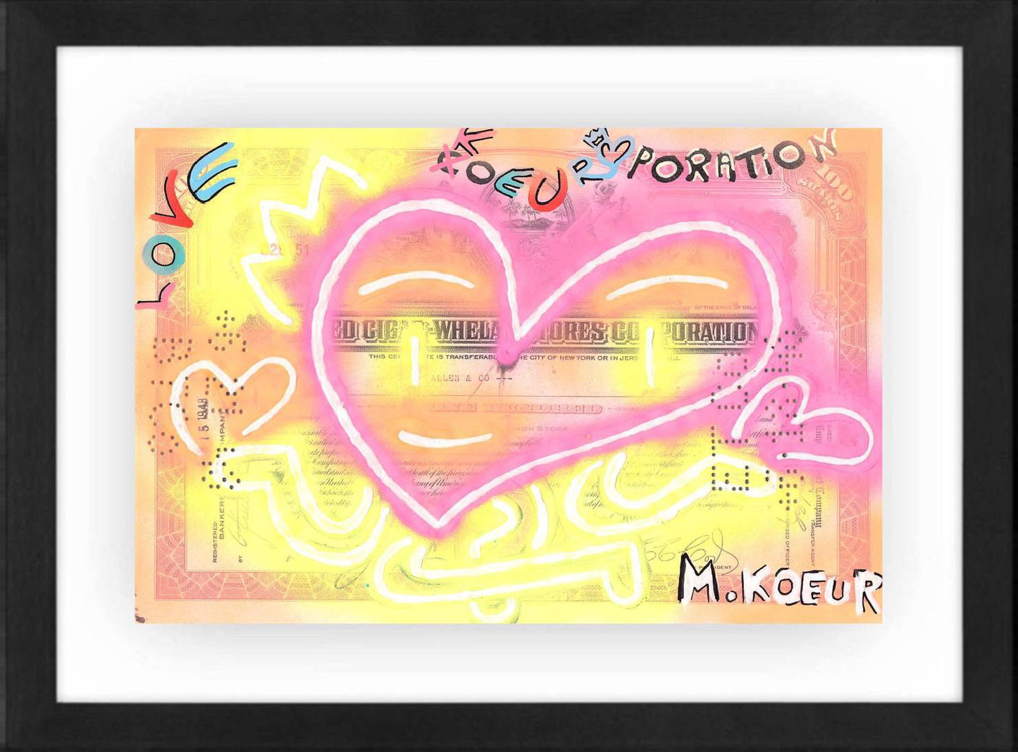 Neon Love KoeurPoration by M. Koeur - Signature Fine Art