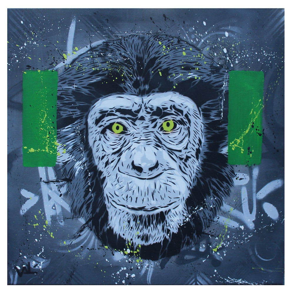 Three Wise Monkeys (Triptych) by Valé Stencil - Signature Fine Art