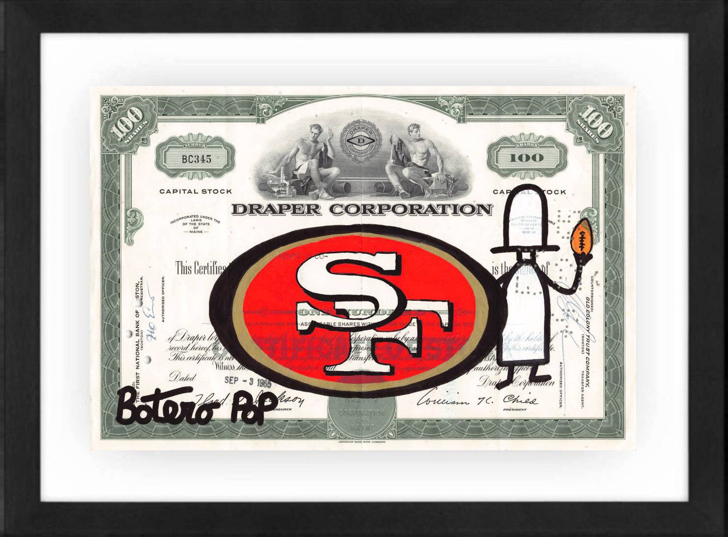 San Francisco 49ers by Botero Pop - Signature Fine Art