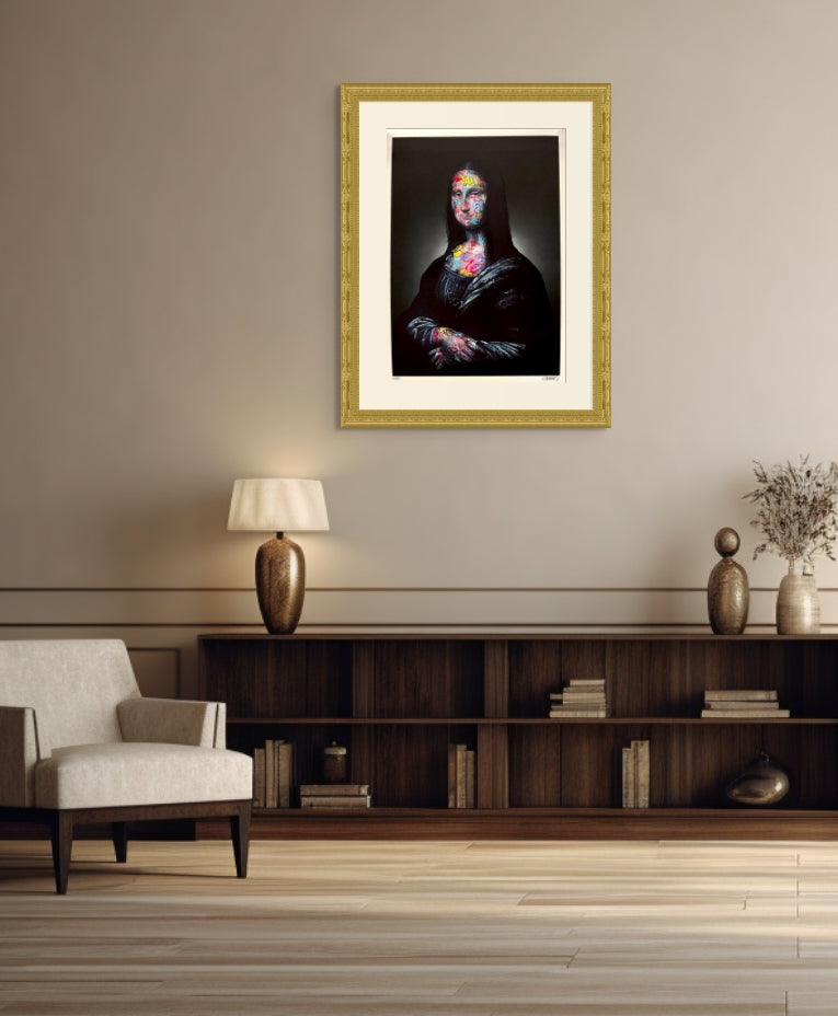 Mona Lisa Graffiti by Onemizer (Print)