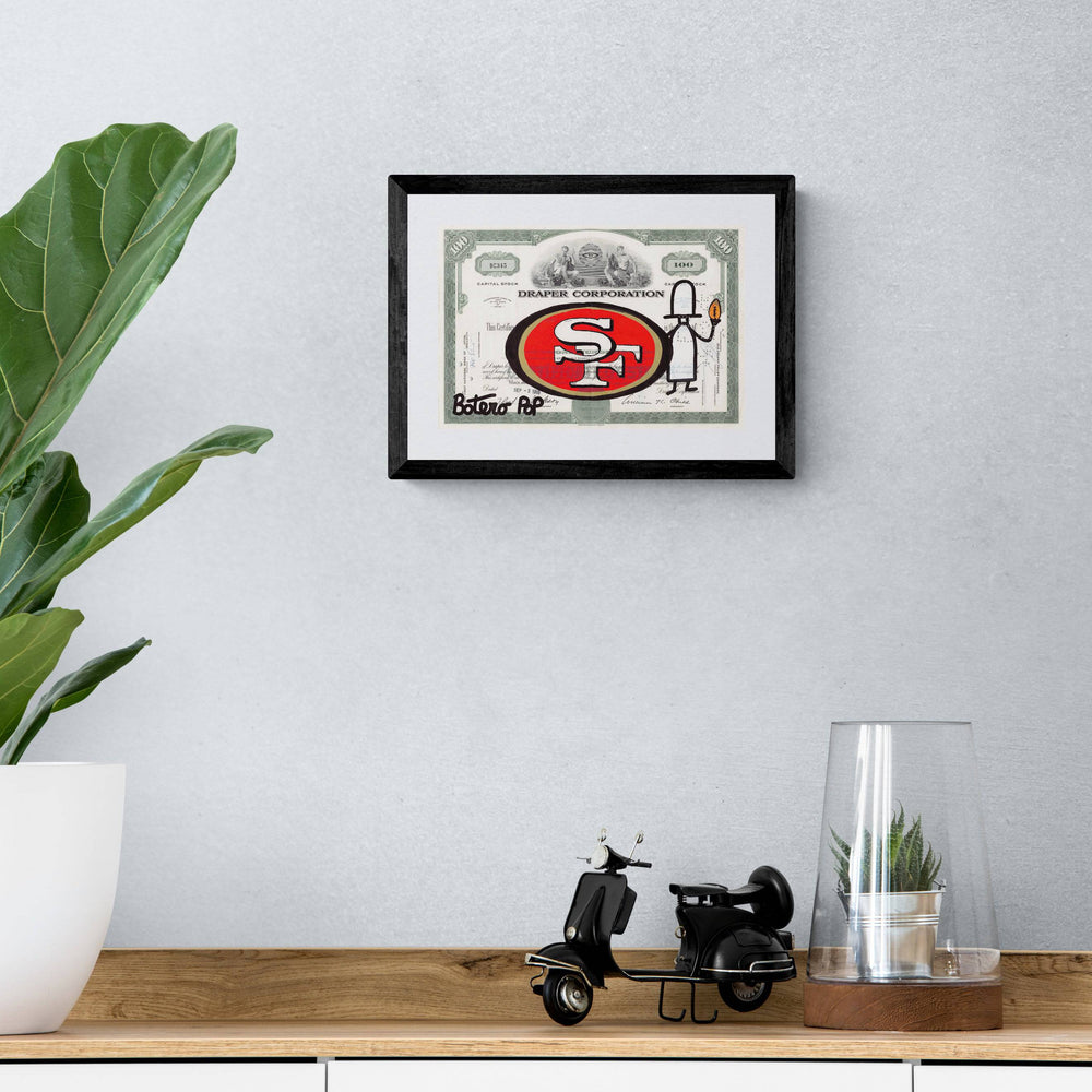 
                      
                        San Francisco 49ers by Botero Pop - Signature Fine Art
                      
                    