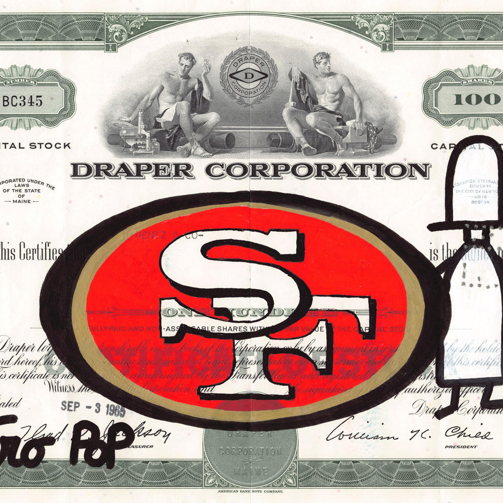 
                      
                        San Francisco 49ers by Botero Pop - Signature Fine Art
                      
                    