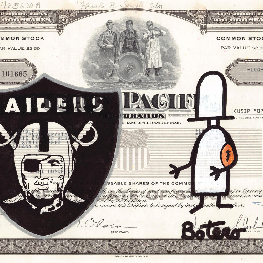 
                      
                        Las Vegas Raiders by Botero Pop - Signature Fine Art
                      
                    