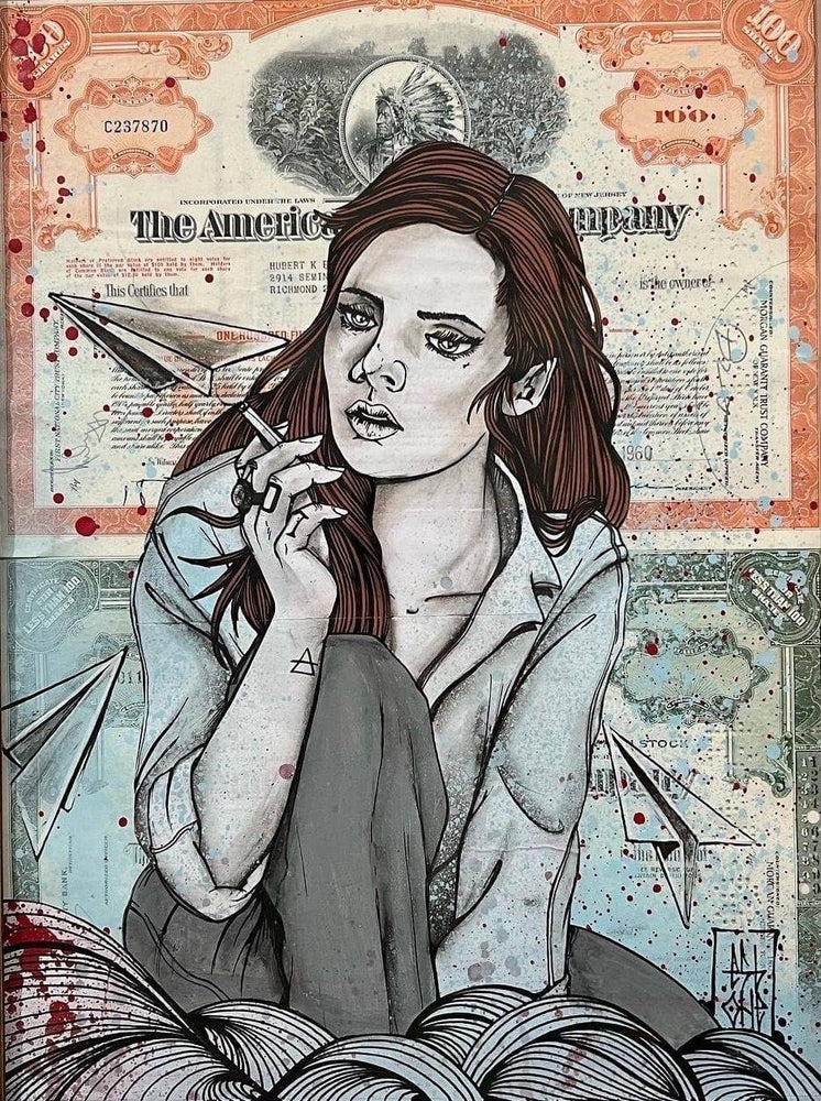 
                      
                        The Smoking Girl ( Double ) by Esboner - Signature Fine Art
                      
                    