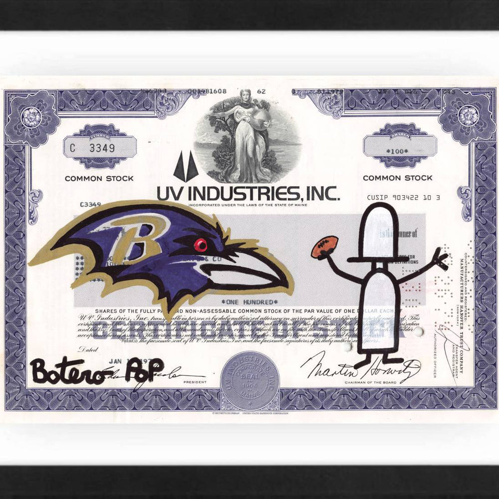 Baltimore Ravens by Botero Pop - Signature Fine Art