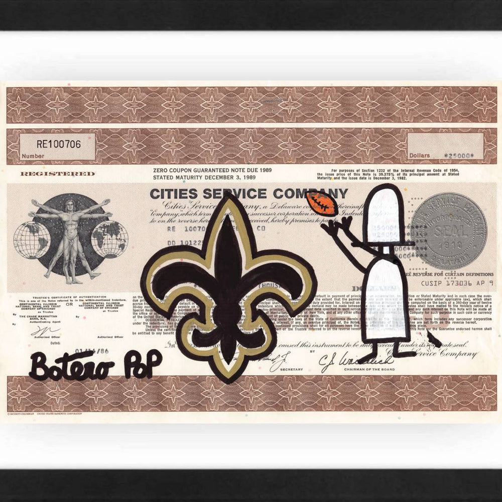 
                      
                        New Orleans Saints by Botero Pop - Signature Fine Art
                      
                    