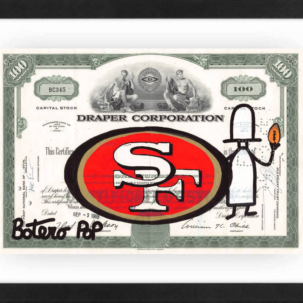 San Francisco 49ers by Botero Pop - Signature Fine Art