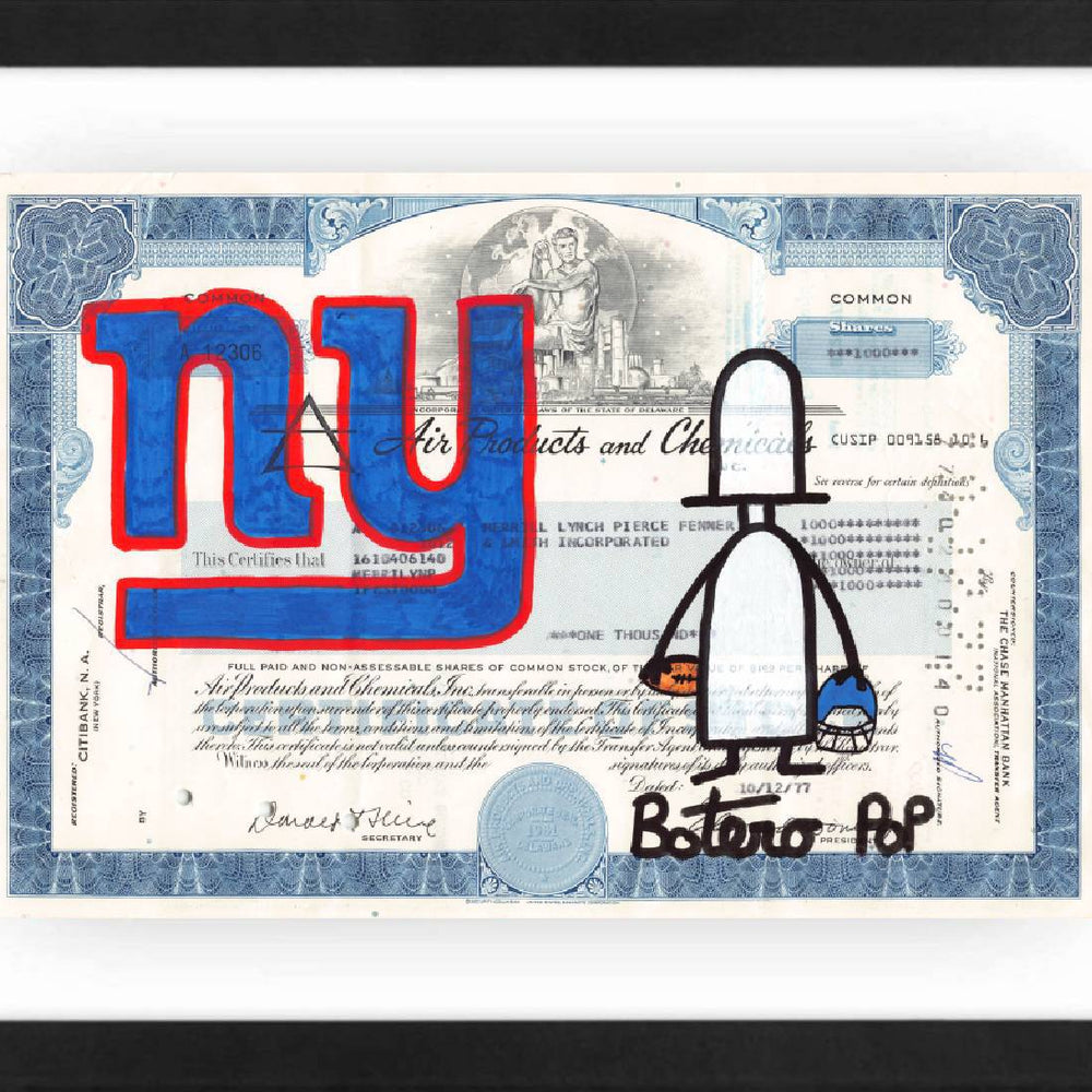 
                      
                        New York Giants by Botero Pop - Signature Fine Art
                      
                    