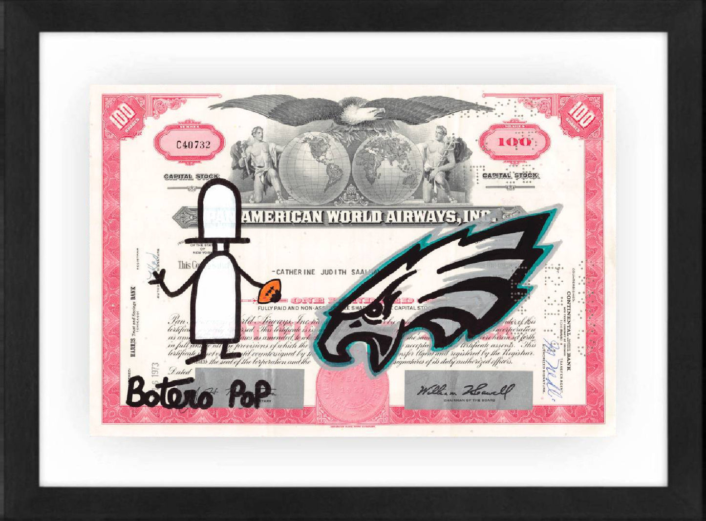 Philadelphia Eagles by Botero Pop - Signature Fine Art