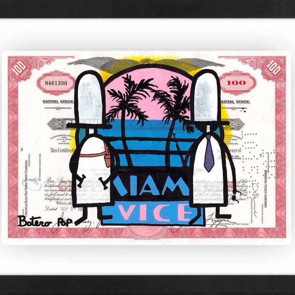 Miami Vice by Botero Pop - Signature Fine Art